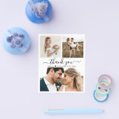 Budget Foto Collage Wedding Vielen Dank Flyer (Einzeln)