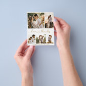 Budget Foto Collage Wedding Vielen Dank Flyer (Gruppe)