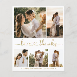 Budget Foto Collage Wedding Vielen Dank Flyer