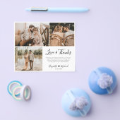 Budget Foto Collage Wedding Vielen Dank Flyer (Einzeln)