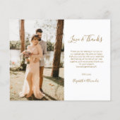Budget Foto Collage Wedding Vielen Dank Flyer (Hinten)