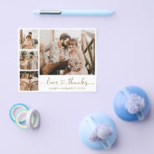 Budget Foto Collage Wedding Vielen Dank Flyer (Einzeln)