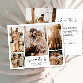 Budget Foto Collage Wedding Vielen Dank Flyer