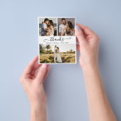Budget Foto Collage Wedding Vielen Dank Flyer (Gruppe)