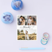 Budget Foto Collage Wedding Vielen Dank Flyer (Einzeln)