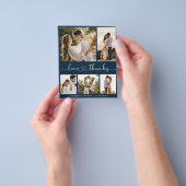 Budget Foto Collage Wedding Vielen Dank Flyer (Gruppe)