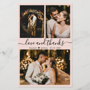 Budget Foto Collage Wedding Vielen Dank Script Car