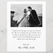 Budget Foto Collage Wedding Vielen Dank Script Car (Rückseite)