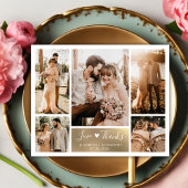 Budget Foto Collage Wedding Vielen Dank Script Car