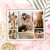 Budget Foto Collage Wedding Vielen Dank Script Car
