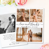 Budget Foto Collage Wedding Vielen Dank Script Car