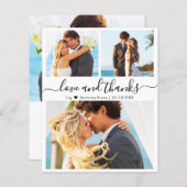 Budget Foto Collage Wedding Vielen Dank Script Car (Vorne/Hinten)