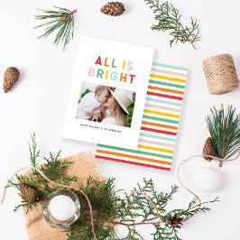 Budget Foto Collage Weihnachten farbenfroh hell Mitteilungskarte