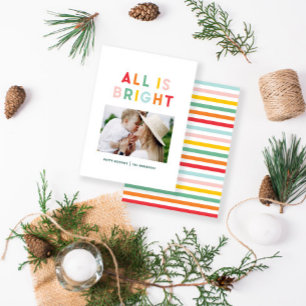 Budget Foto Collage Weihnachten farbenfroh hell Mitteilungskarte