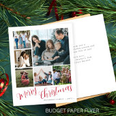 Budget Foto Collage Weihnachtskarte Flyer