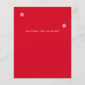 Budget Foto Collage Weihnachtskarte lädt Letter ei Flyer (Hinten)