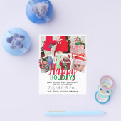 Budget Foto Collage Weihnachtskarte lädt Letter ei Flyer (Einzeln)