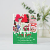 Budget Foto Collage Weihnachtskarten Jahresbericht (Stehend Vorderseite)