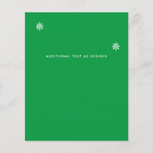 Budget Foto Collage Weihnachtskarten Jahresbericht (Rückseite)