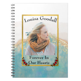 Budget Foto Cover Beerdigung oder Memorial Guestbo Notizblock