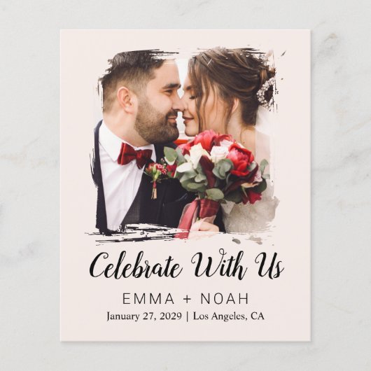 Budget Foto Cream Hochzeit Flyer (Vorne)