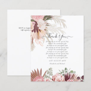 BUDGET-Foto Danke, dass Sie Karte Pampas Grass Hoc