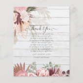 BUDGET-Foto Danke, dass Sie Karte Pampas Grass Hoc (Vorderseite)