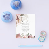 BUDGET-Foto Danke, dass Sie Karte Pampas Grass Hoc (Einzeln)