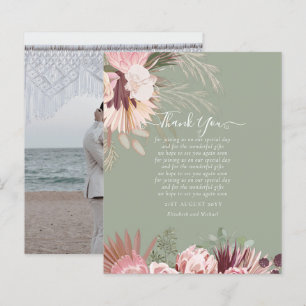 BUDGET-Foto Danke, dass Sie Karte Pampas Grass Hoc