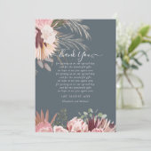 BUDGET-Foto Danke, dass Sie Karte Pampas Grass Hoc (Stehend Vorderseite)