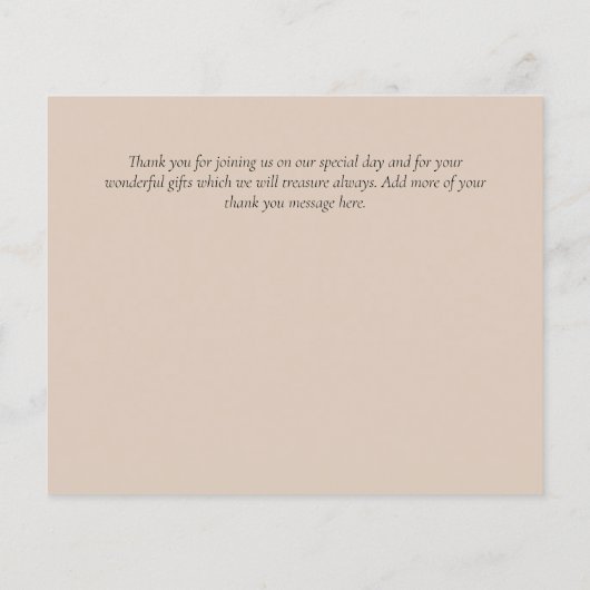 BUDGET FOTO Danke Karte - CHEAP Modern Einfach (Rückseite)