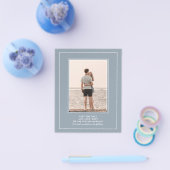 Budget Foto Dusty Blue Wedding rettet Termine Flyer (Einzeln)