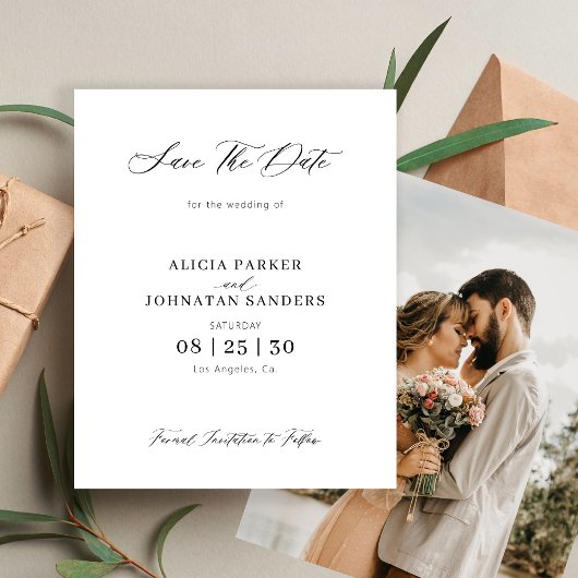 Budget Foto einfache Hochzeit Save the Date
