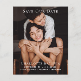 BUDGET-Foto Einfache Save the Date Hochzeit