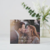 Budget Foto elegante Skripthochzeit speichern Sie  (Stehend Vorderseite)