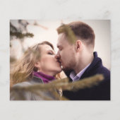 Budget Foto elegante Skripthochzeit speichern Sie (Rückseite)