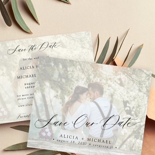 Budget Foto elegante Skripthochzeit speichern Sie 