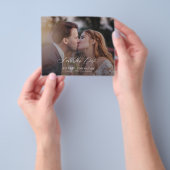 Budget Foto elegante Skripthochzeit speichern Sie  Flyer (Gruppe)