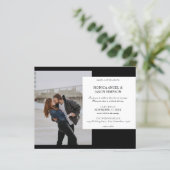Budget Foto Elegante Wedding EinladungPaper Sheet (Stehend Vorderseite)