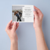 Budget Foto Elegante White Wedding Moderner Flyer (Gruppe)