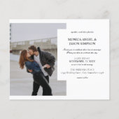 Budget Foto Elegante White Wedding Moderner Flyer (Vorne)