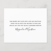 Budget Foto Eukalyptus Wedding Dankeschön Karte (Rückseite)