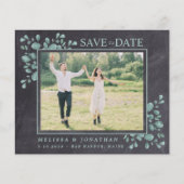 Budget Foto Eukalyptus Wedding Save the Date (Vorderseite)