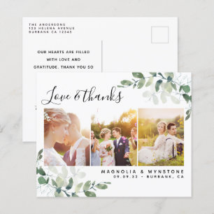 Budget Foto Eukalyptus Wedding Vielen Dank Postcar