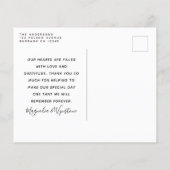 Budget Foto Eukalyptus Wedding Vielen Dank Postcar (Rückseite)