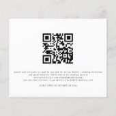 Budget Foto Fall Florals Abend Hochzeit Einladung (Rückseite)