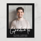 Budget Foto Fett Script Abschluss Ankündigung (Vorderseite)