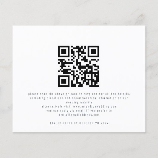 Budget Foto Floral Join Us Abend Wedding (Rückseite)