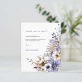 Budget Foto Florals Lilac Wedding Vielen Dank (Stehend Vorderseite)