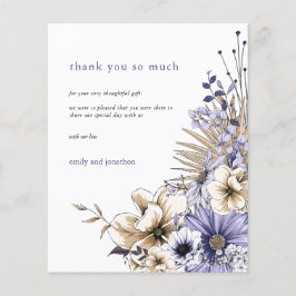 Budget Foto Florals Lilac Wedding Vielen Dank